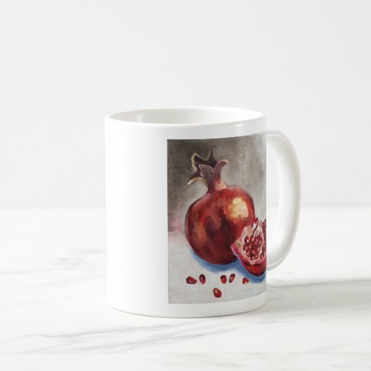 Granatapfel-Tasse Kaffeetasse (VorderseiteRechts)