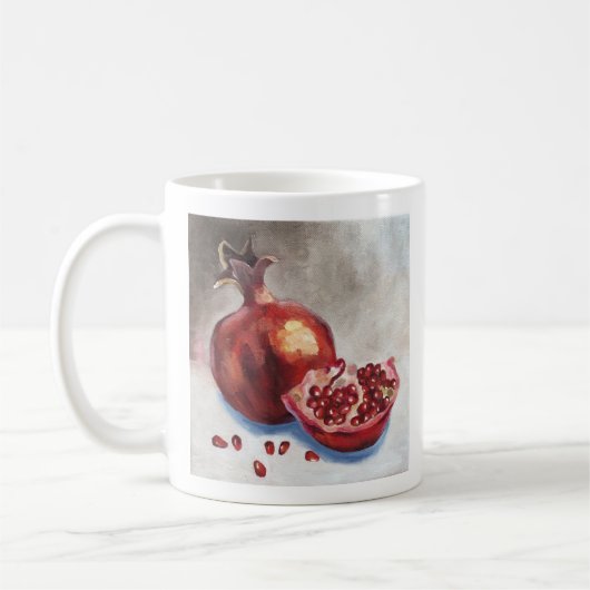 Granatapfel-Tasse Kaffeetasse (Links)