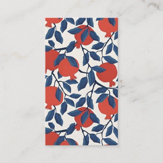 Granatapfel Telefonnummerkarte (Vorderseite)