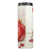 Granatapfel-Thermalbecher Thermosbecher (Rückseite)