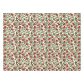 Granatäpfel und Bella Moths auf weißem Boden Tischdecke (Vorderseite (Horizontal))