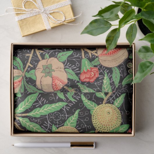 Granatäpfel und Blume an Zweigstellen Seidenpapier (Geschenk)