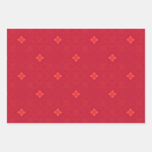 Granatäpfel und Koordinierungsprinzipien Geschenkpapier Set (Vorderseite 2)