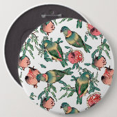 Granatapfel und Lovebirts Button (Vorne & Hinten)