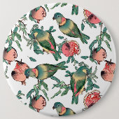 Granatapfel und Lovebirts Button (Vorderseite)
