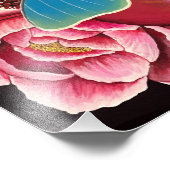 Granatapfel und Luna Moth Fine Art Print Fotodruck (Ecke)