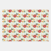 Granatapfel und Orangenscheiben Geschenkpapier Set (Vorderseite 3)