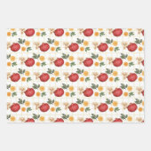 Granatapfel und Orangenscheiben Geschenkpapier Set (Vorderseite 2)