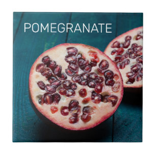 Granatapfel-Vegane-Frucht-Gourmet-Foodie-Souvenir Fliese