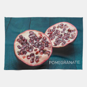 Granatapfel-Vegane-Frucht-Gourmet-Foodie-Souvenir Geschirrtuch