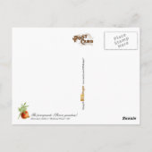 Granatapfel - Vintage Abbildung Postkarte (Rückseite)