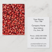 Granatapfel Visitenkarte (Vorne/Hinten)