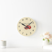 Granatapfel-Wanduhr Runde Wanduhr (Zuhause)