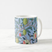 Granatapfel William Morris gemustert Kaffeetasse (VorderseiteRechts)