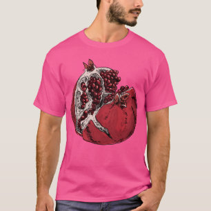 Granatapfel Zeichnend T-Shirt