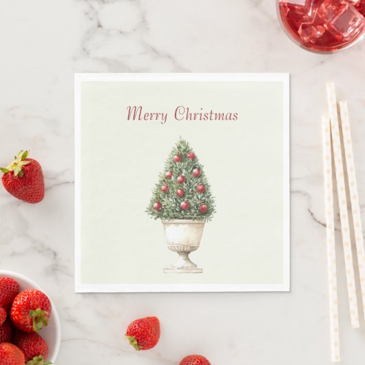 Granatapfelbaum Weihnachten Serviette (Beispiel)