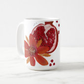 Granatapfelblüte Kaffeetasse (Vorderseite Links)
