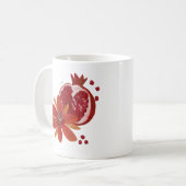 Granatapfelblüte Kaffeetasse (Vorderseite Links)