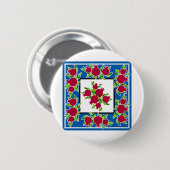 Granatapfeldekoration im Heiligen Land Button (Vorne & Hinten)