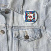 Granatapfeldekoration im Heiligen Land Button (Beispiel)