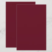 Granatapfelfarbe Briefpapier (Vorne/Hinten)