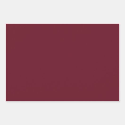 Granatapfelfarbe Geschenkpapier Set (Vorderseite 2)