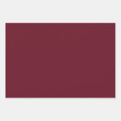 Granatapfelfarbe Geschenkpapier Set (Vorderseite)