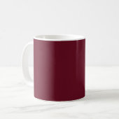 Granatapfelfarbe Kaffeetasse (Vorderseite Links)