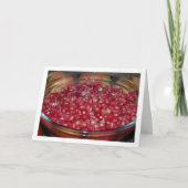 Granatapfelfrucht in Bowl Portrait Karte (Vorderseite)