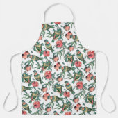 Granatapfelfrucht & Lovebirds Muster Schürze (Vorderseite)