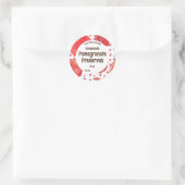 Granatapfelfrucht-Reserven Runder Aufkleber (Tasche)