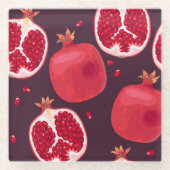 Granatapfelfrucht-Untersetzer | Obst Untersetzer S (Vorderseite)