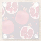 Granatapfelfrucht-Untersetzer | Obst Untersetzer S (Rückseite)