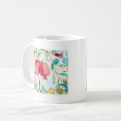 Granatapfelfrucht Wasserfarbe Gesund mediterran Kaffeetasse (Vorderseite Links)