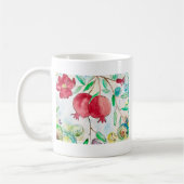 Granatapfelfrucht Wasserfarbe Gesund mediterran Kaffeetasse (Links)