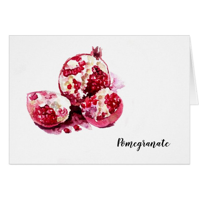 Granatapfelfruchtfarbene Dekoration. (Vorderseite (Horizontal))