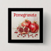 Granatapfelknopf Button (Vorderseite)