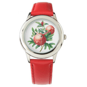 Granatäpfelmuster Armbanduhr