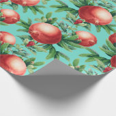 Granatapfelmuster geschenkpapier (Ecke)