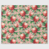Granatapfelmuster geschenkpapier (Flach)