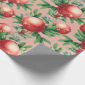 Granatapfelmuster geschenkpapier (Ecke)