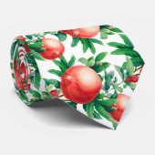 Granatapfelmuster Krawatte (Gerollt)