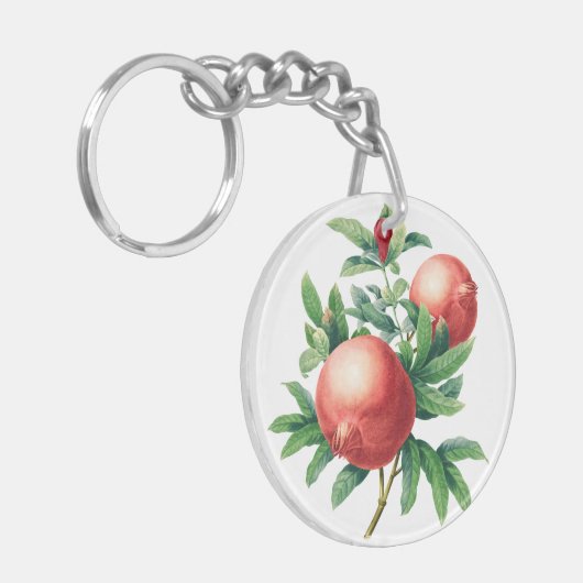 Granatäpfelmuster Schlüsselanhänger (Vorderseite links)