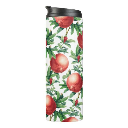 Granatäpfelmuster Thermosbecher (Nach rechts gedreht)