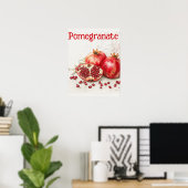 Granatapfelposter Poster (Heimbüro)