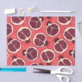 Granatapfelscheiben 2 seidenpapier (Handwerk)