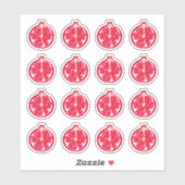 Granatapfelsticker Aufkleber (Blatt)