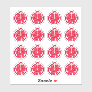 Granatapfelsticker Aufkleber