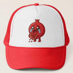 Granatapfelsticker zum Cartoon - Niedliches Obst Truckerkappe