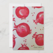 Granatäpple Dankeskarte (Vorderseite)